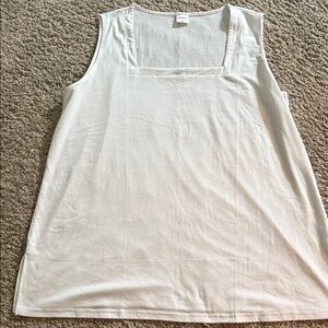 White Sleeveless Top